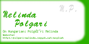 melinda polgari business card